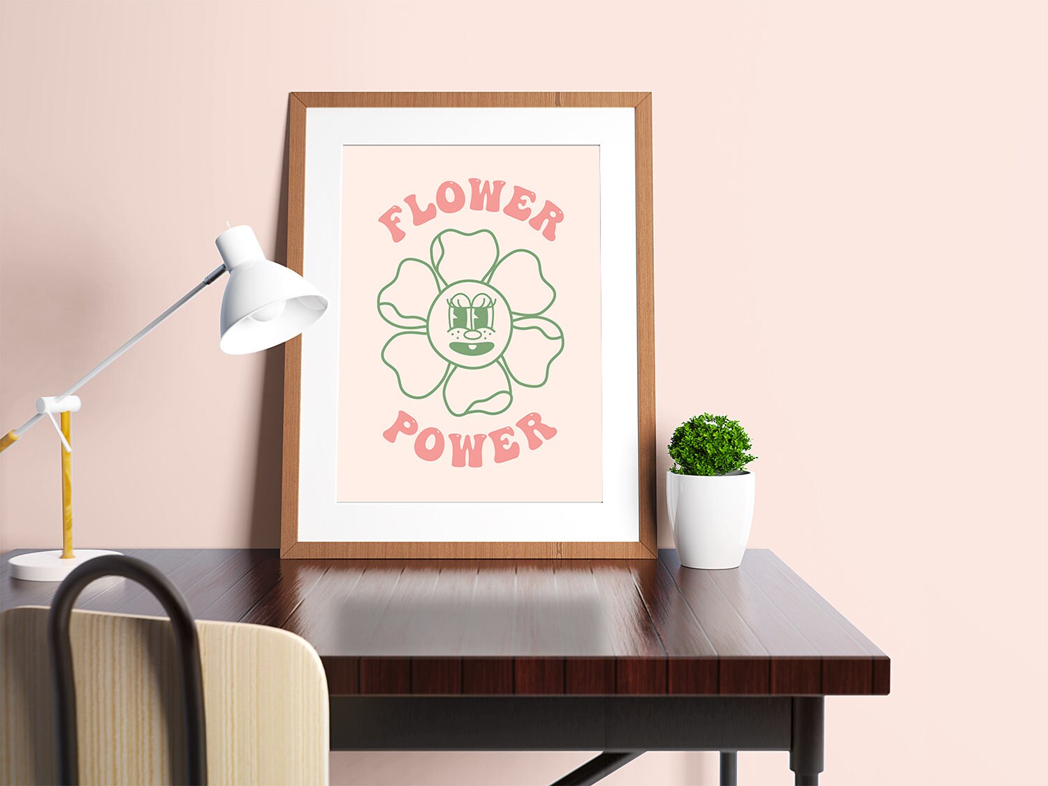 Flower Power Retro Poster - shopartivo