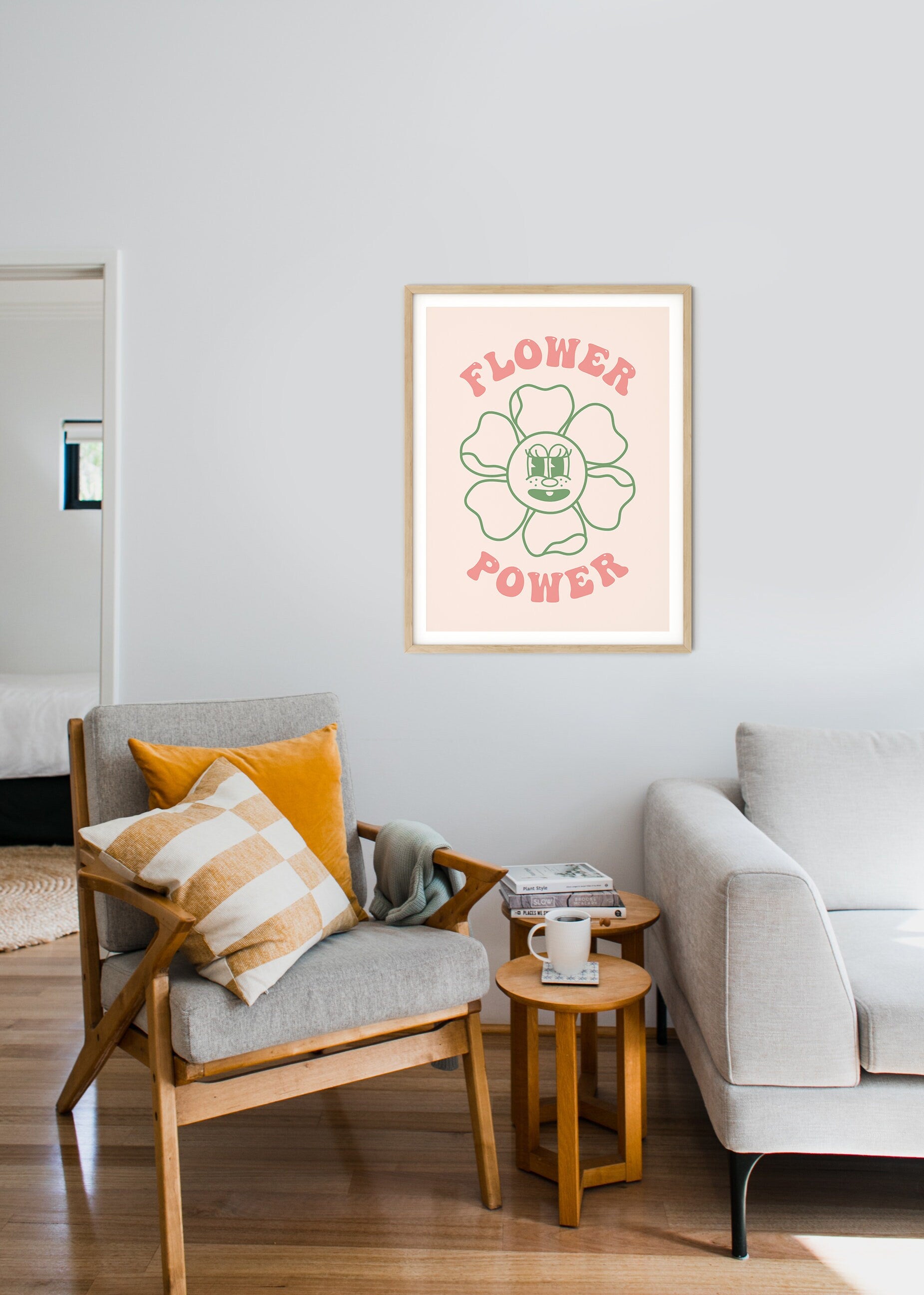 Flower Power Retro Poster - shopartivo