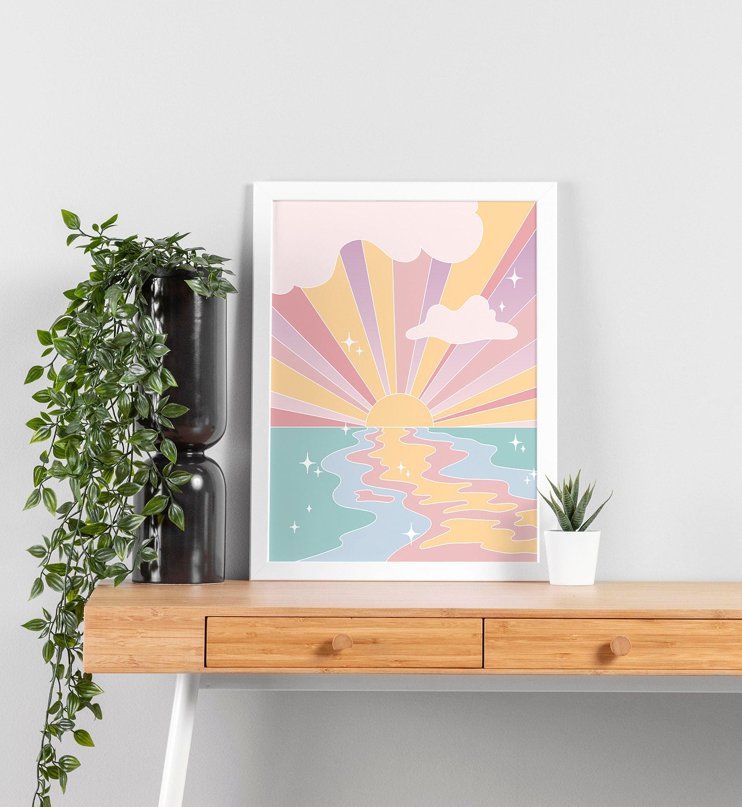 Pastel Sunset Poster - shopartivo