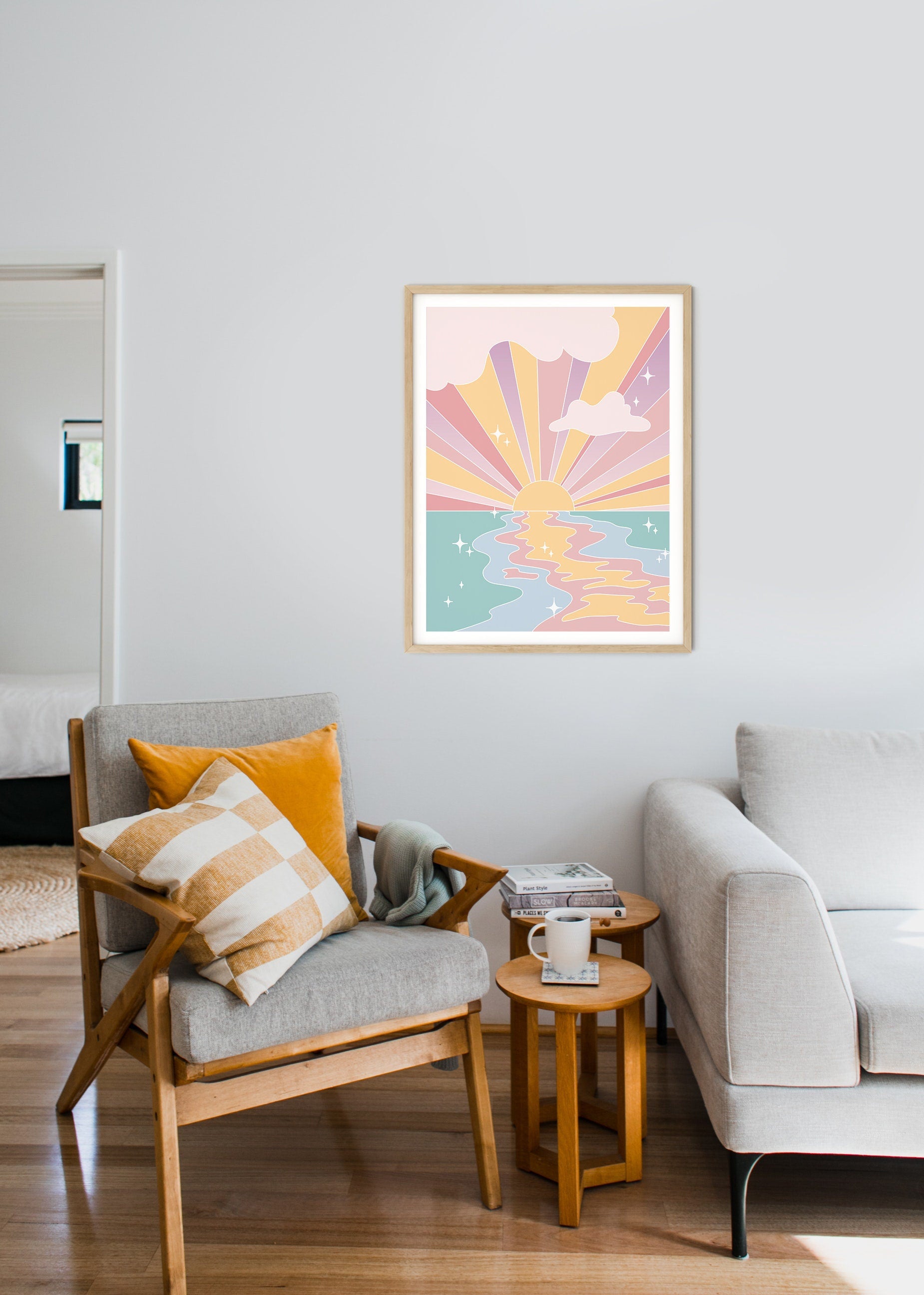Pastel Sunset Poster - shopartivo