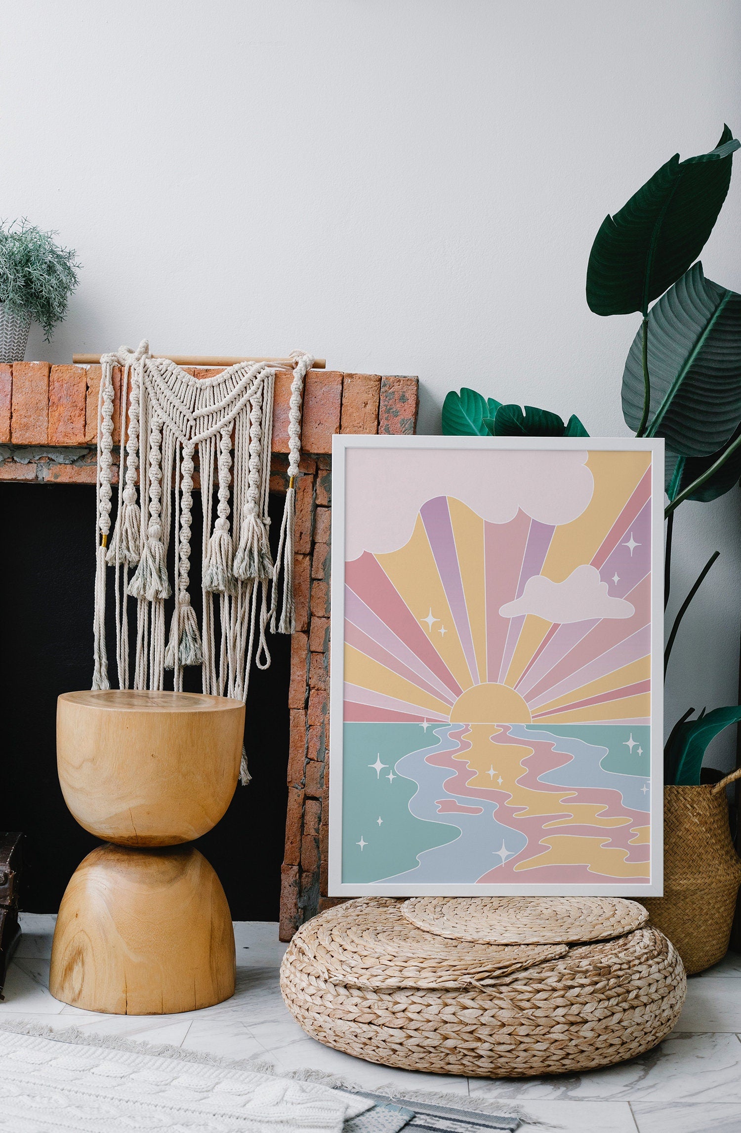 Pastel Sunset Poster - shopartivo