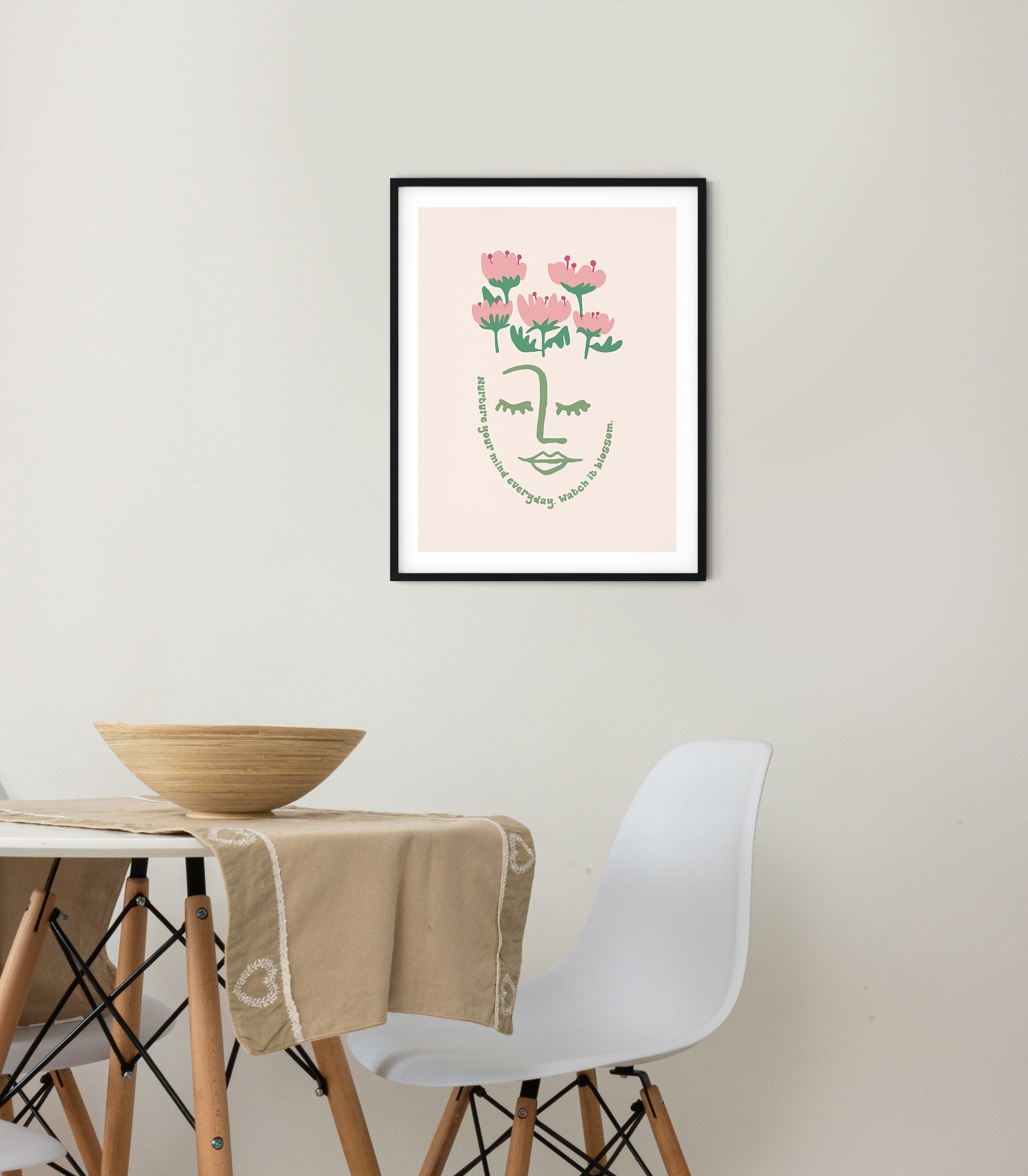 Pink Flower Positive Quote Poster - shopartivo