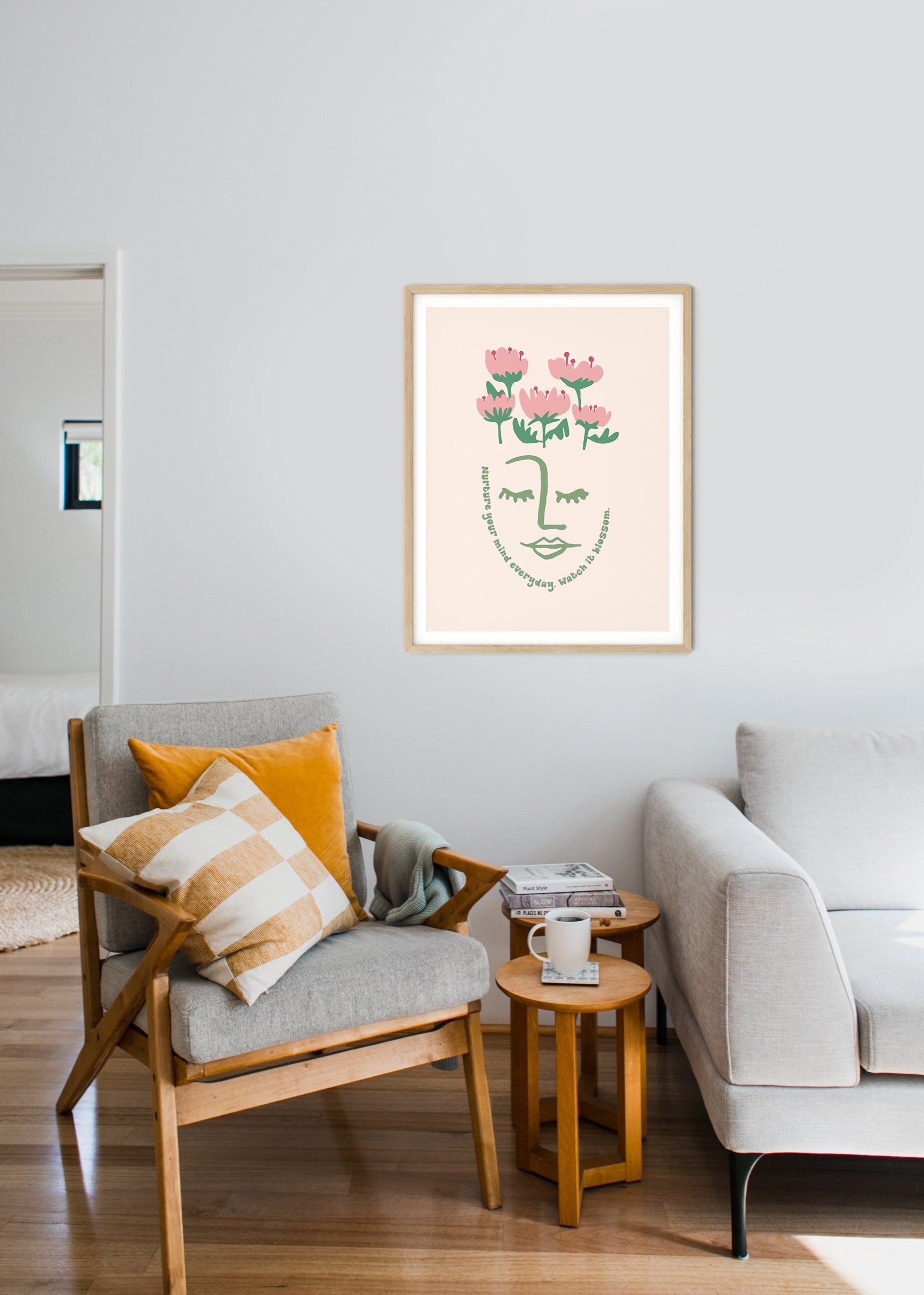 Pink Flower Positive Quote Poster - shopartivo