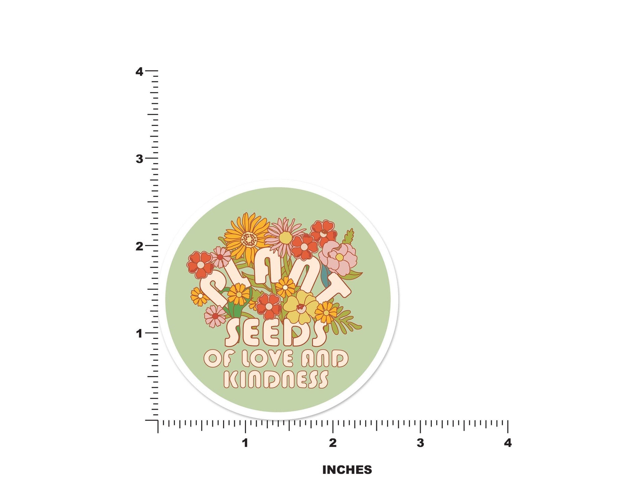 Plant Seeds Love Kindness Sticker