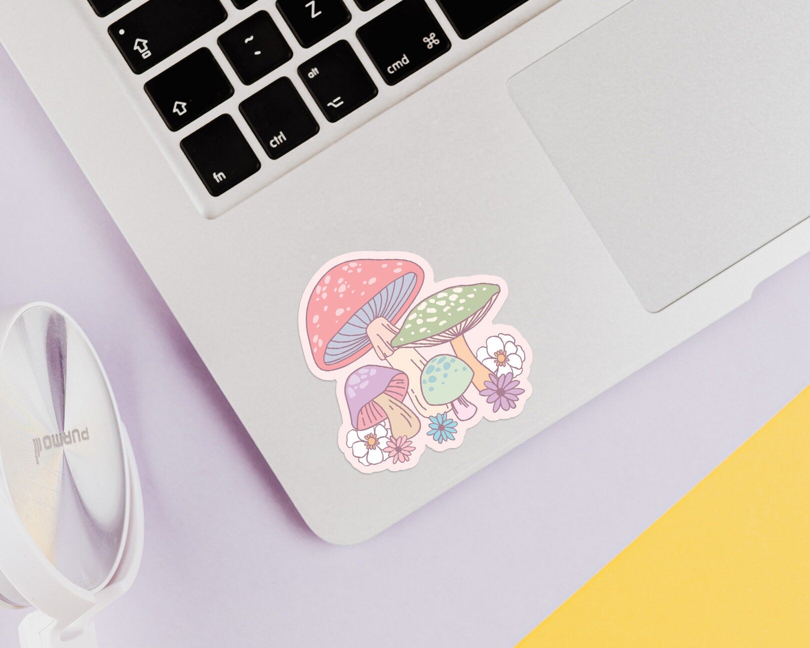 Pastel Mushrooms Sticker - shopartivo