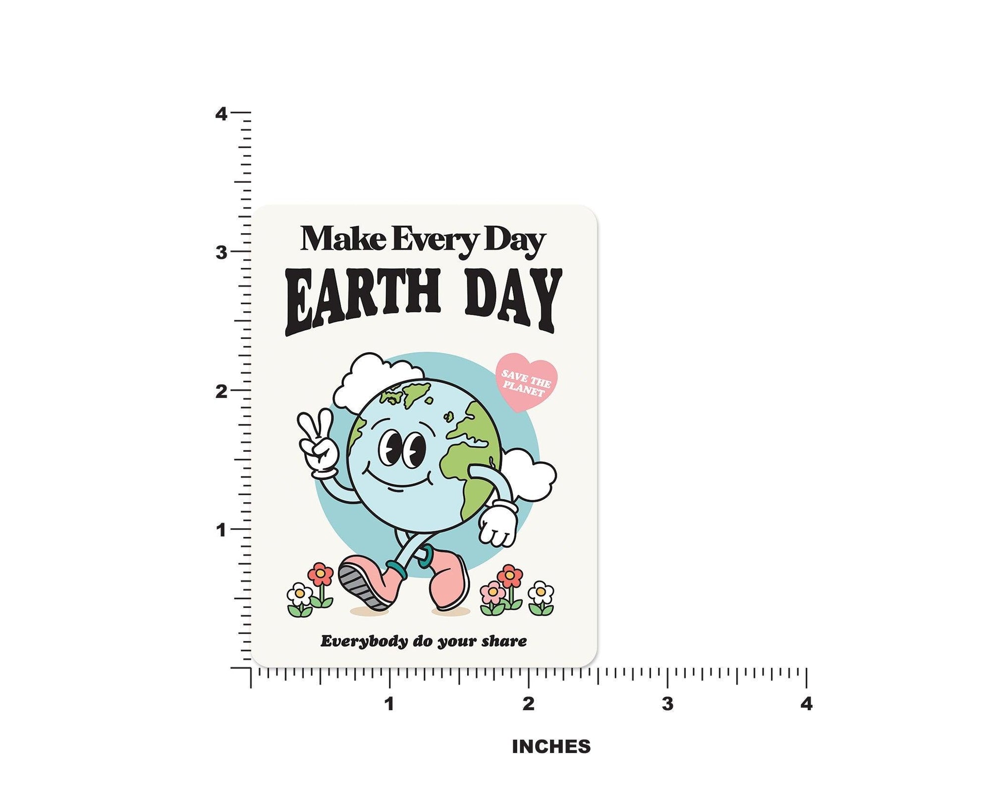 Earth Day Sticker, Cute Sticker - shopartivo