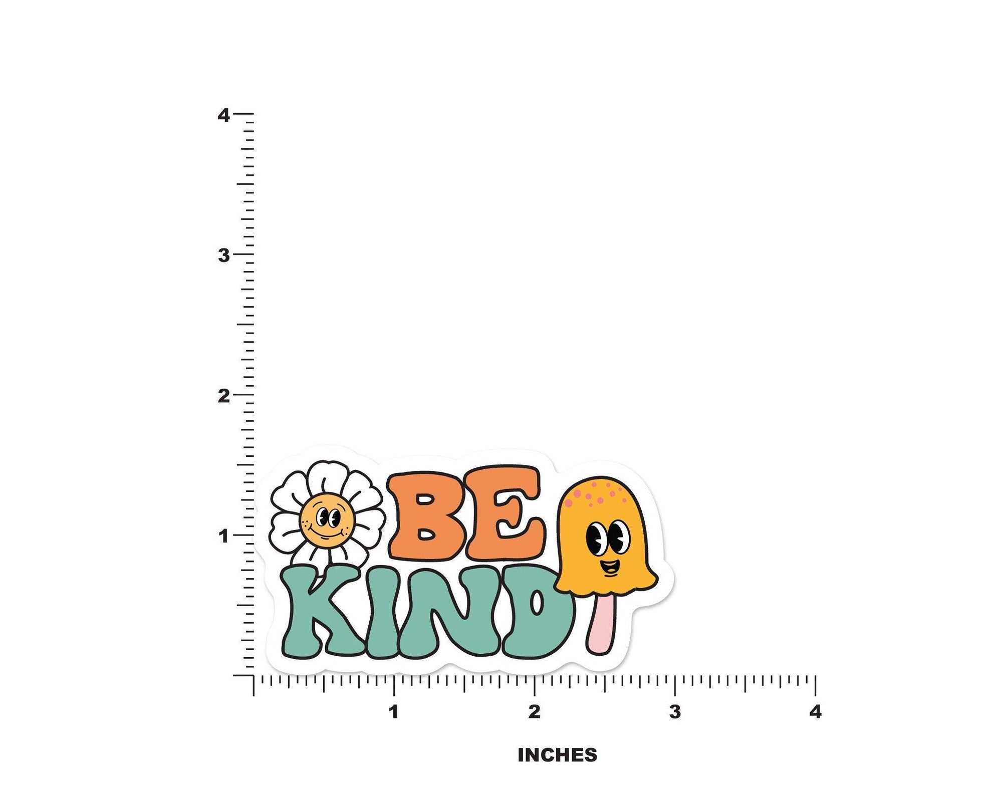 Be Kind Retro Sticker - shopartivo