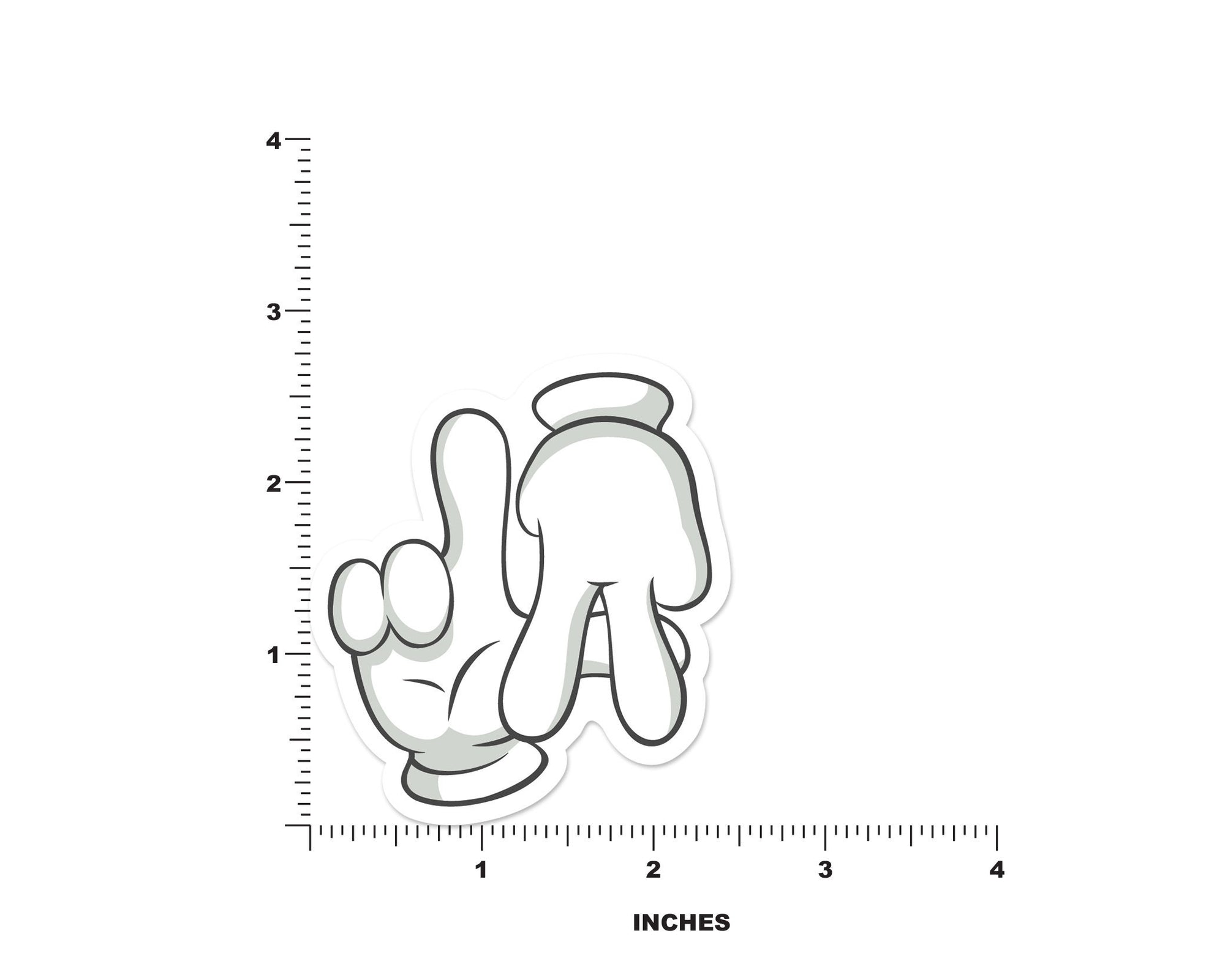 LA Hand Sign Sticker - shopartivo