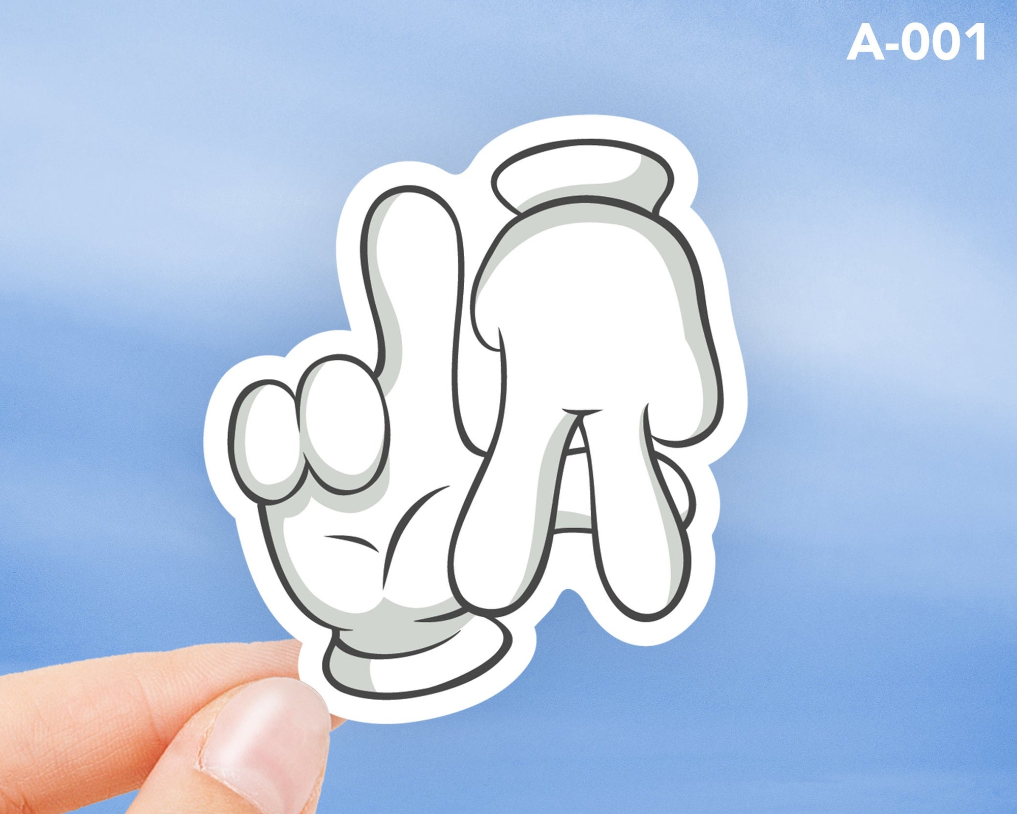 LA Hand Sign Sticker - shopartivo