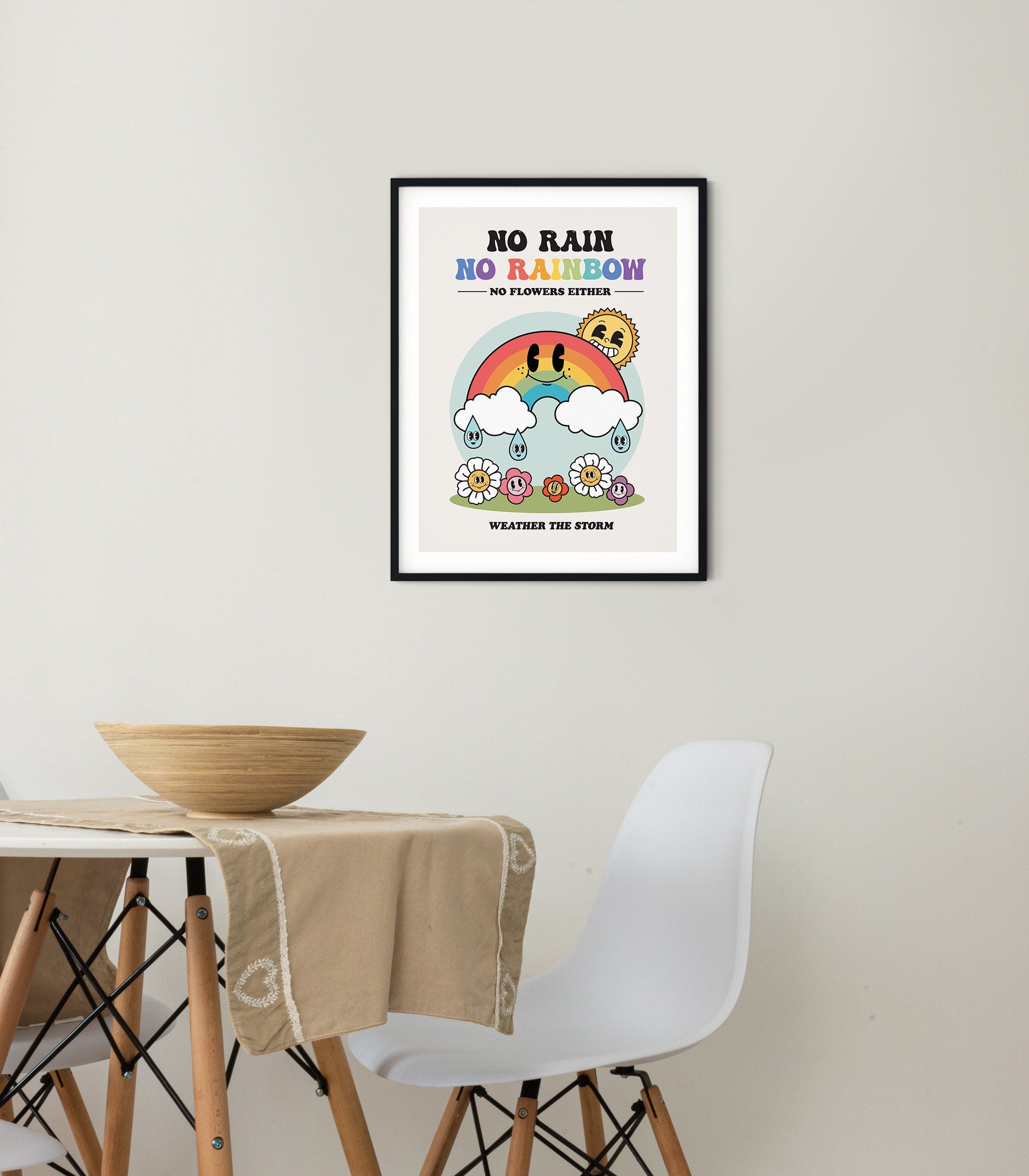 Retro Rainbow Poster
