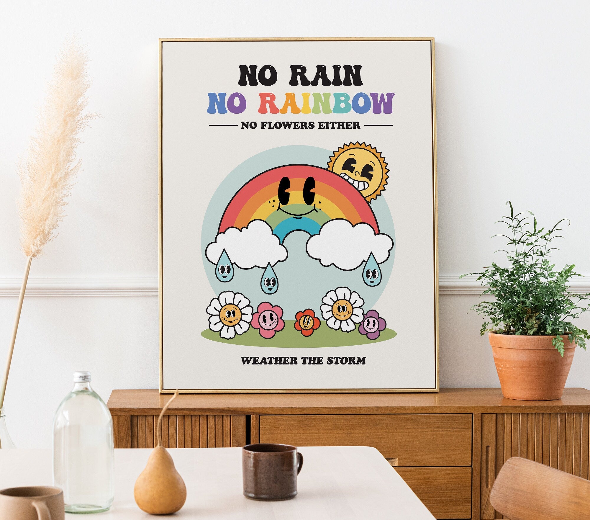 Retro Rainbow Poster