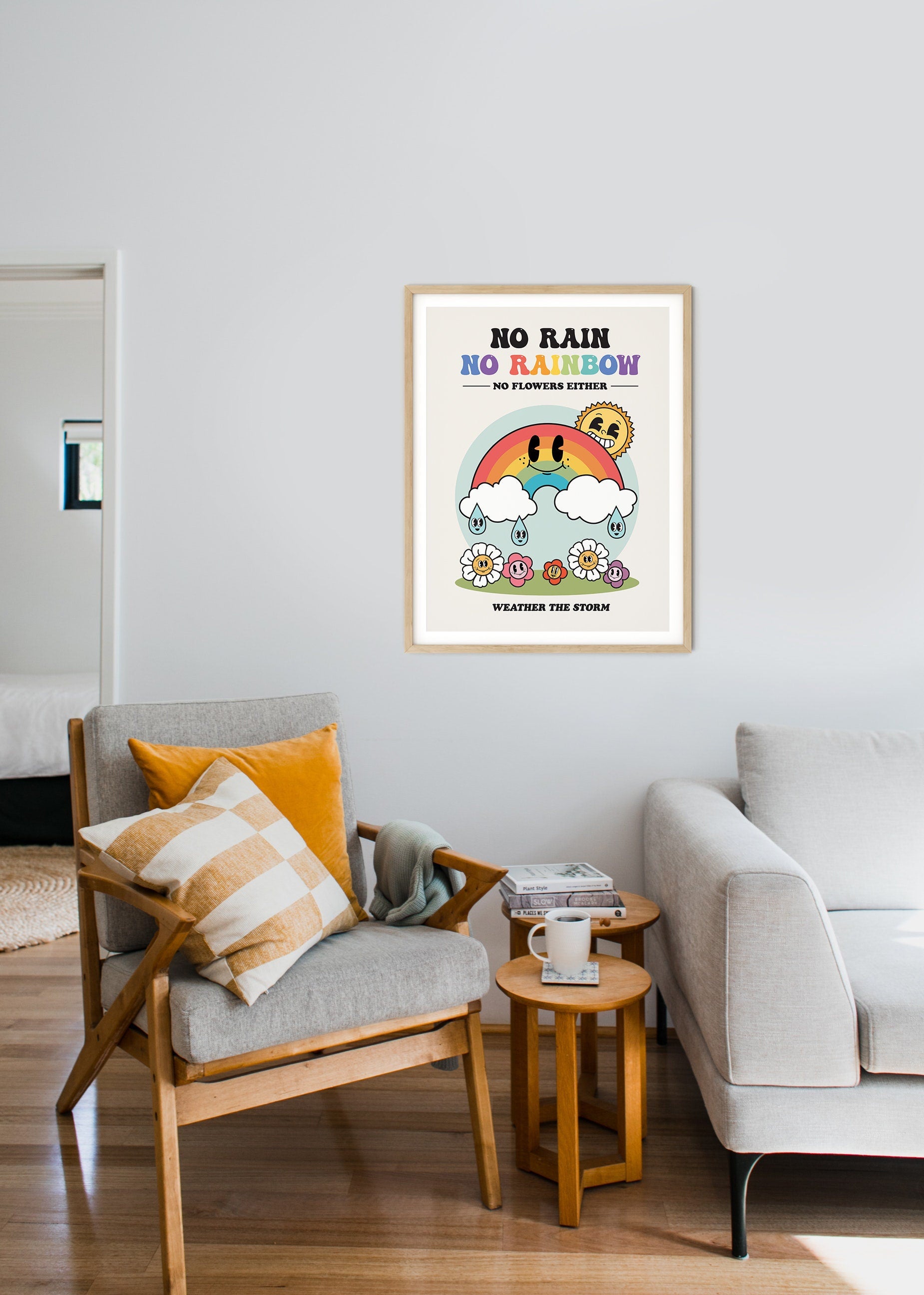 Retro Rainbow Poster