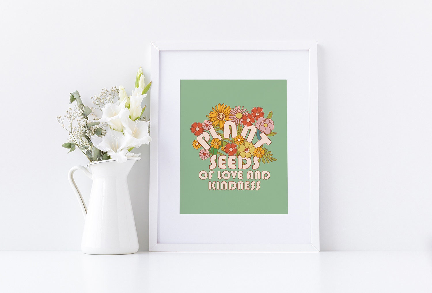 Plant Seeds of Love and Kindness Poster