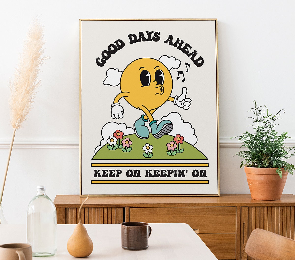 Good Days Ahead Retro Poster - shopartivo