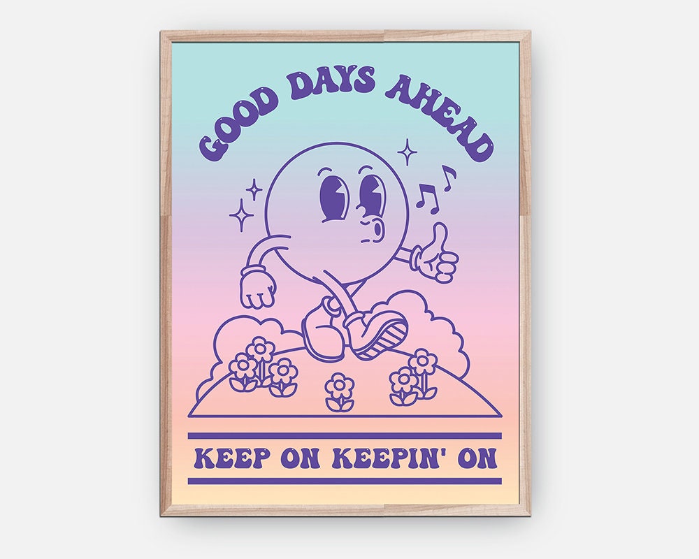 Good Days Ahead Retro Poster - shopartivo