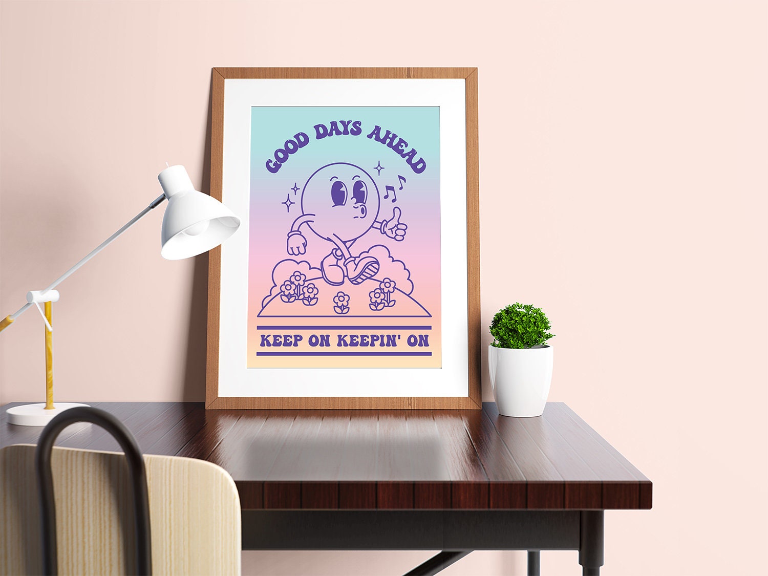Good Days Ahead Retro Poster - shopartivo