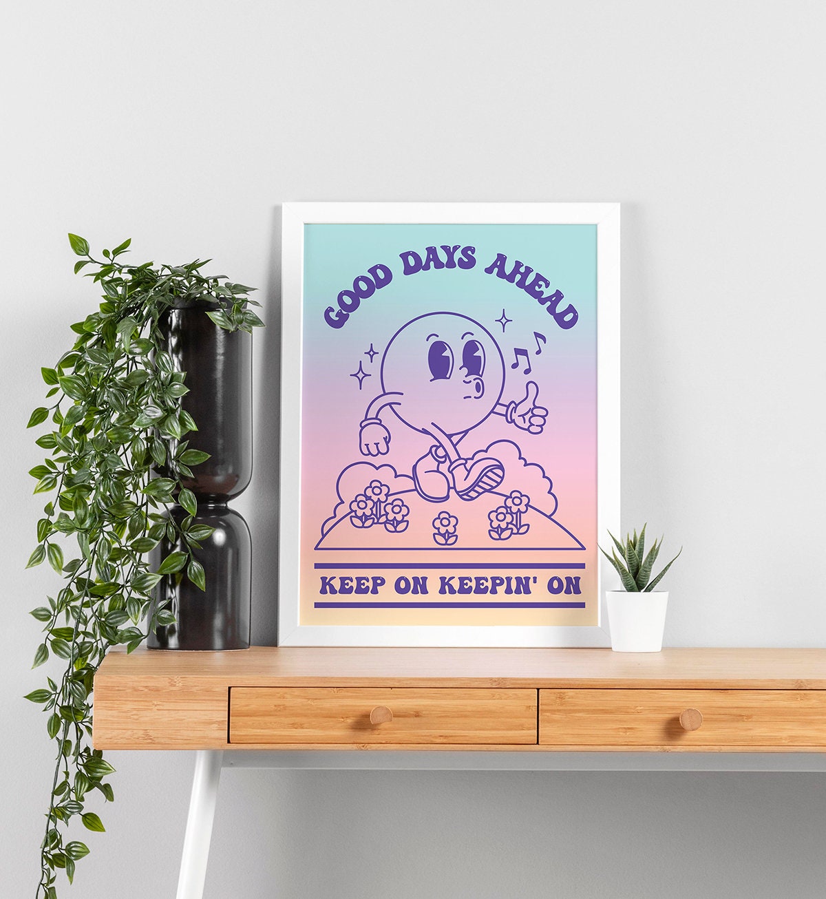 Good Days Ahead Retro Poster - shopartivo