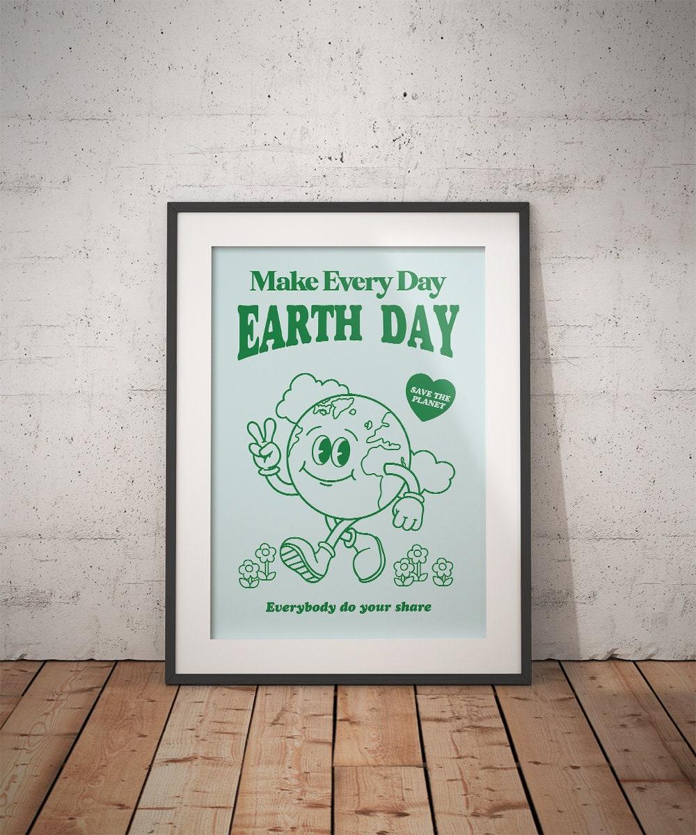 Earth Day Retro Poster - shopartivo