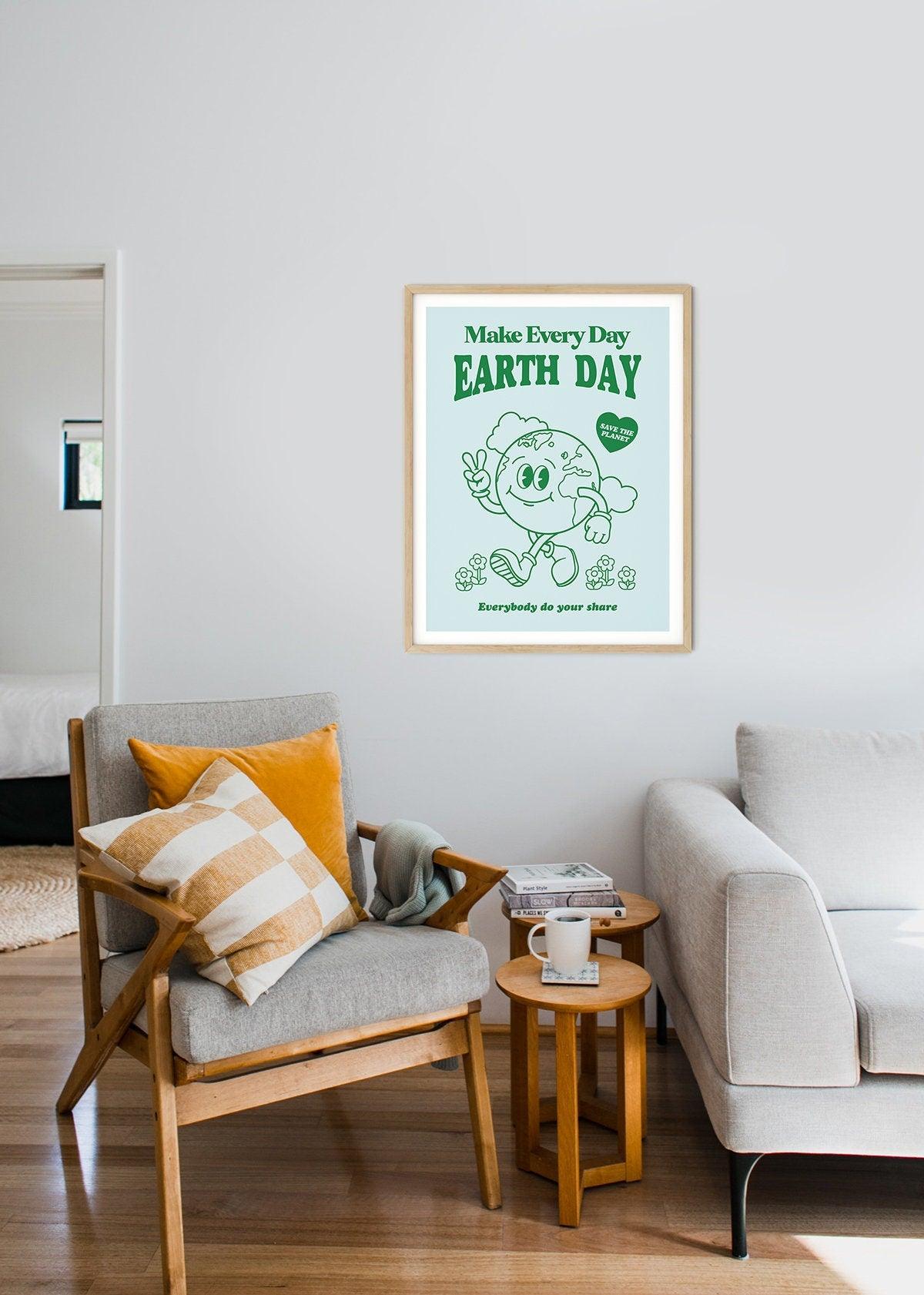 Earth Day Retro Poster - shopartivo