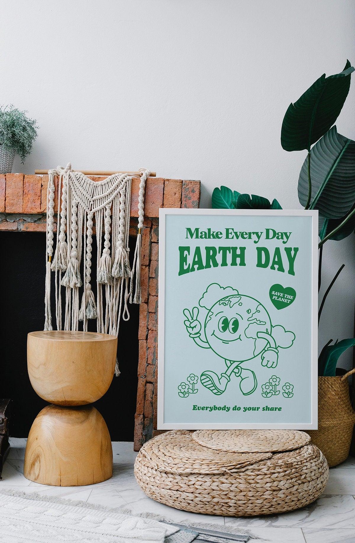 Earth Day Retro Poster - shopartivo