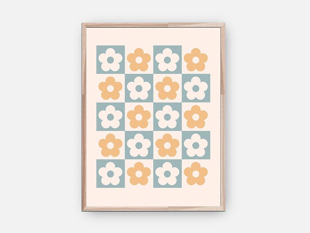 Danish Pastel Flower Wall Art Decor - shopartivo