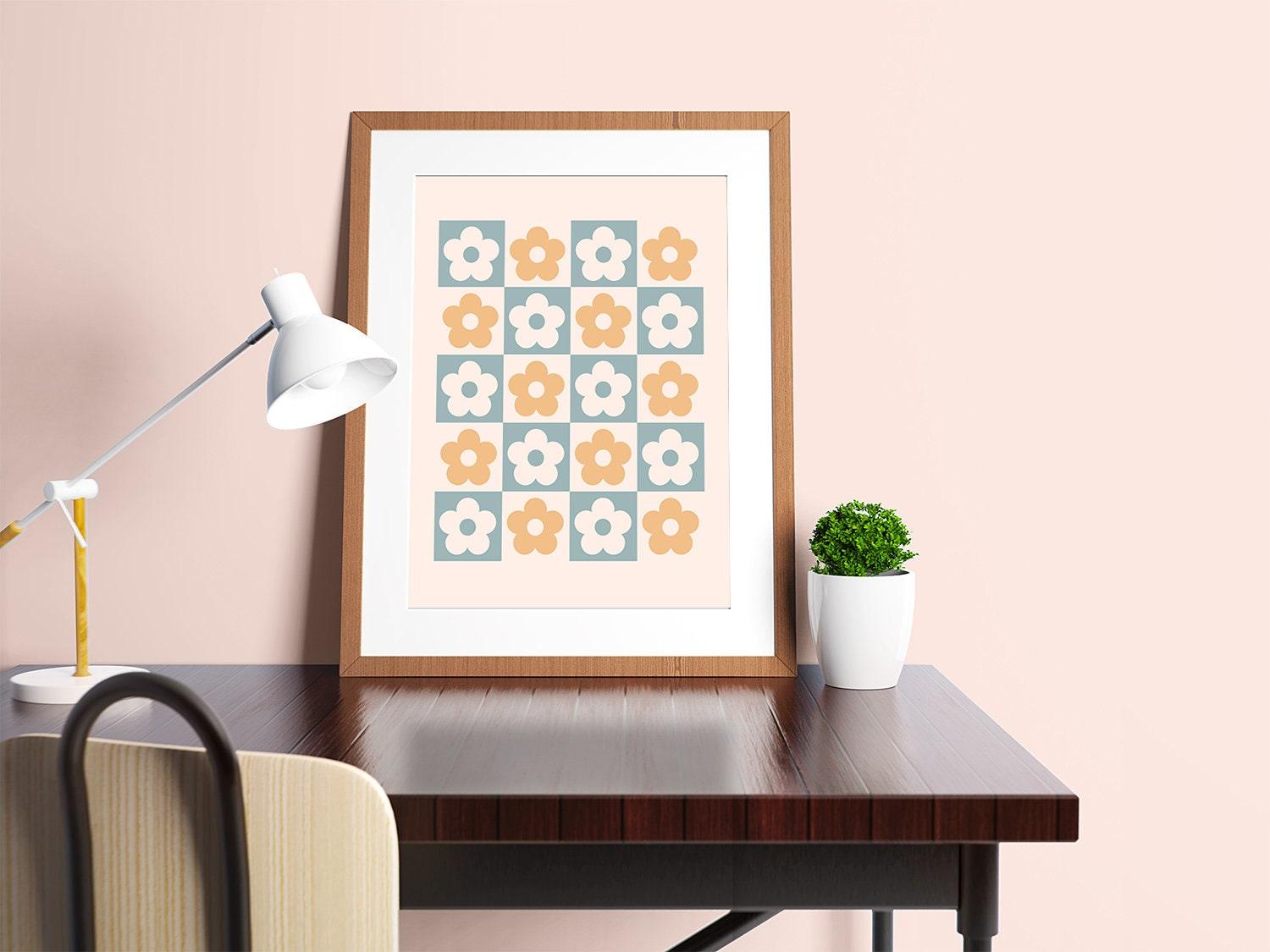 Danish Pastel Flower Wall Art Decor - shopartivo