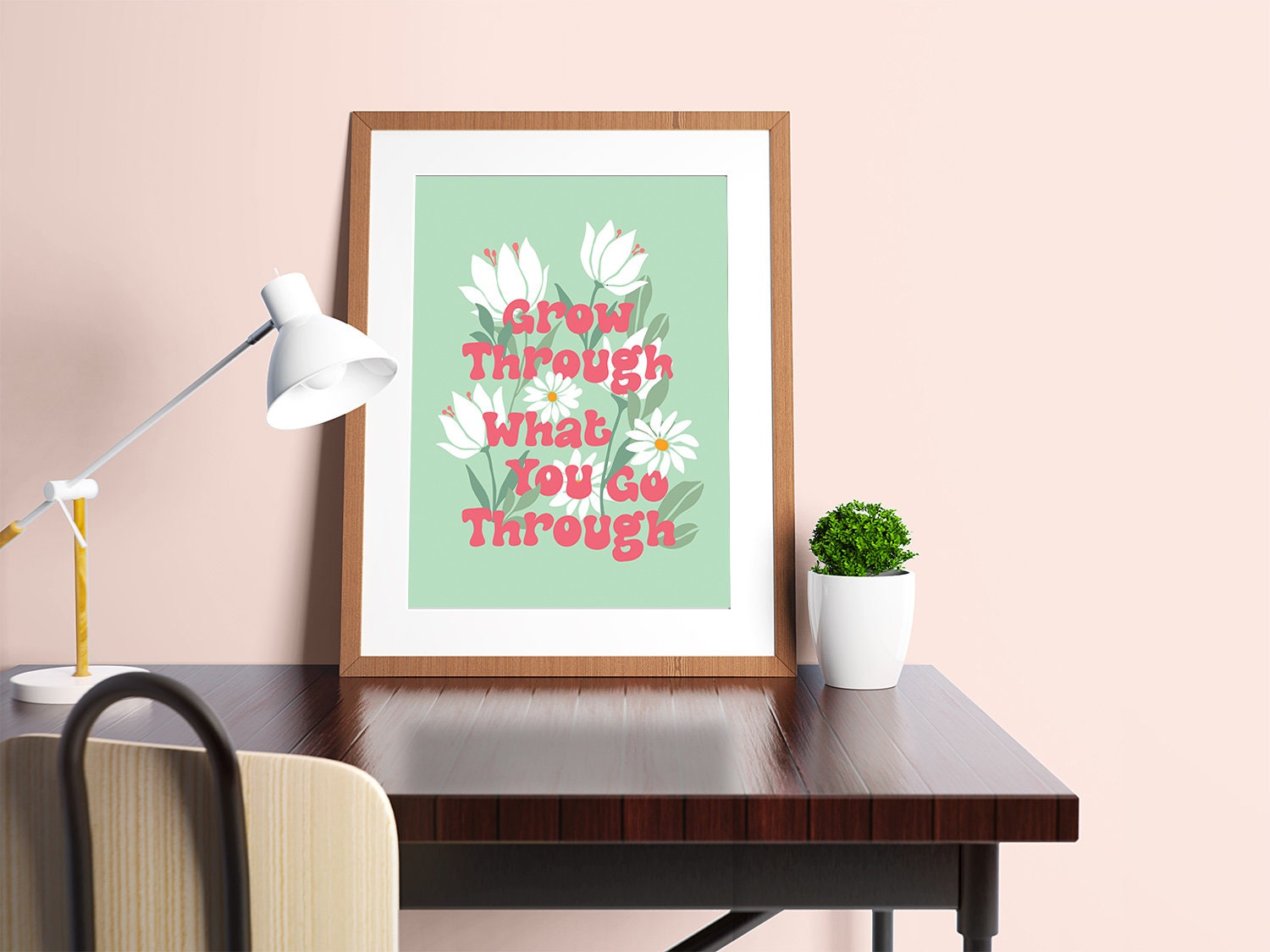 Grow Through What You Go Through Poster - shopartivo