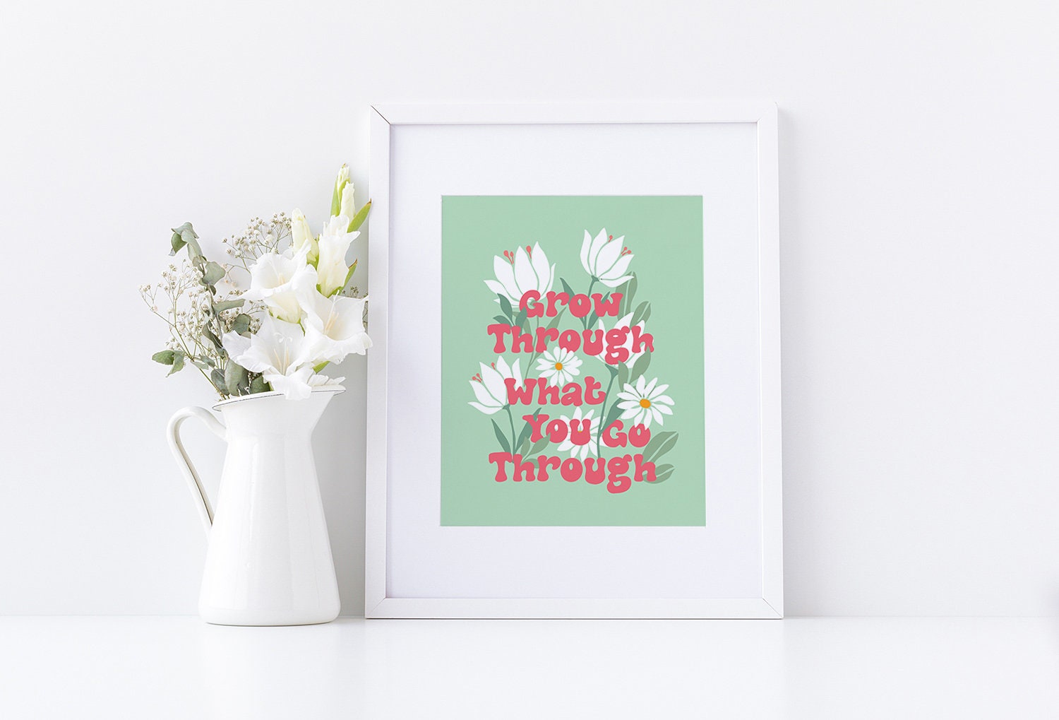 Grow Through What You Go Through Poster - shopartivo