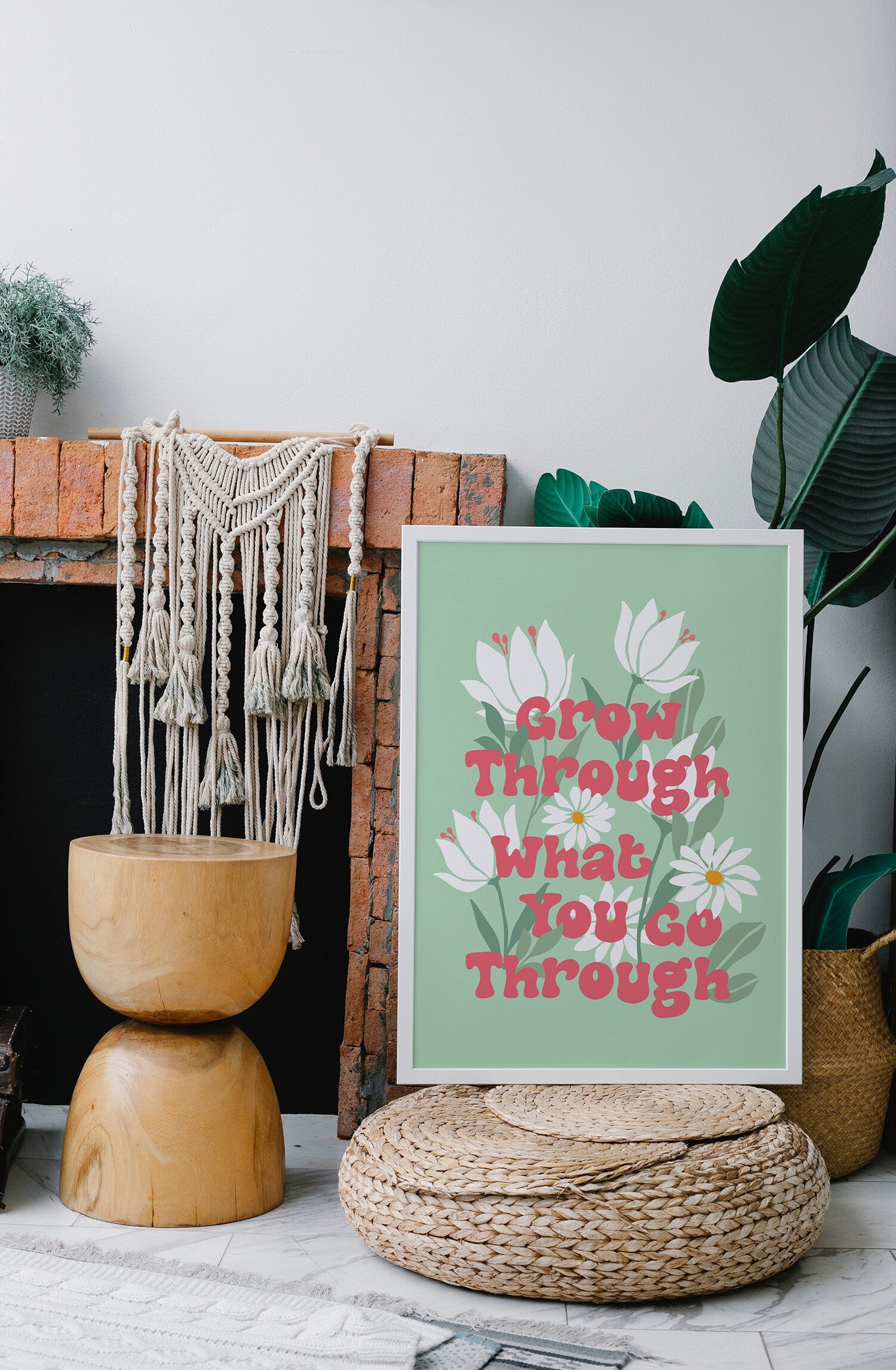 Grow Through What You Go Through Poster - shopartivo