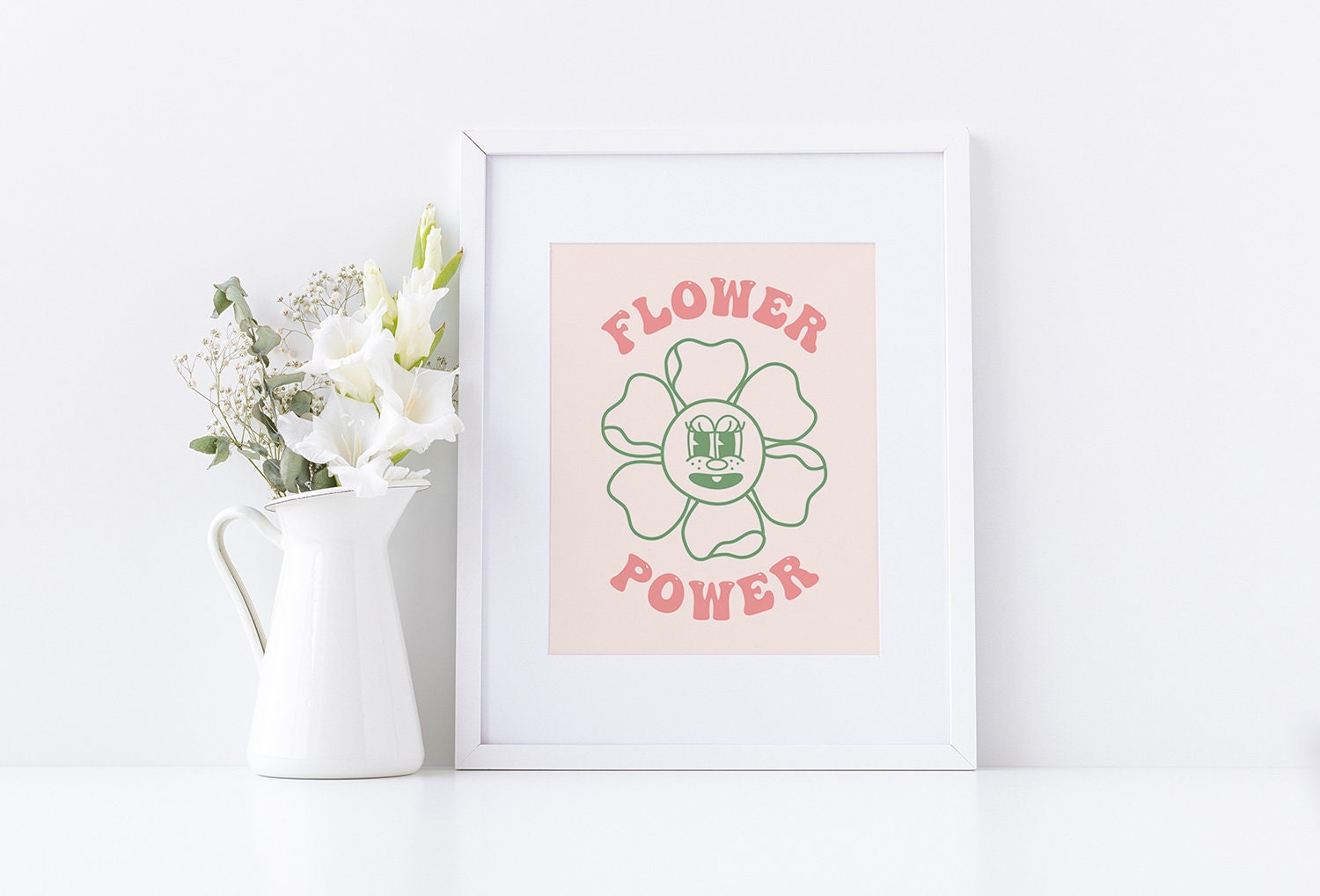 Flower Power Retro Poster - shopartivo