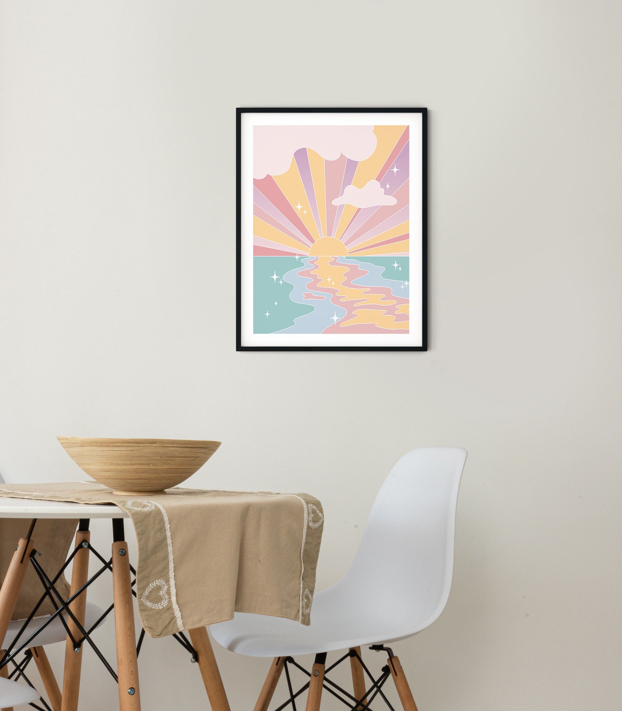 Pastel Sunset Poster - shopartivo