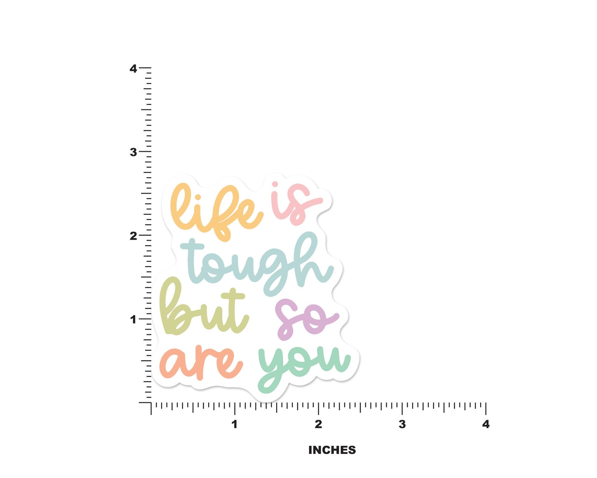 Life Is Tough But So Are You Sticker - shopartivo