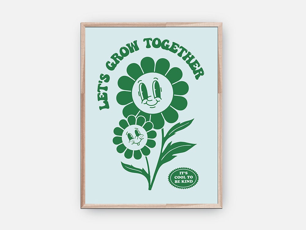 Retro Flower Poster