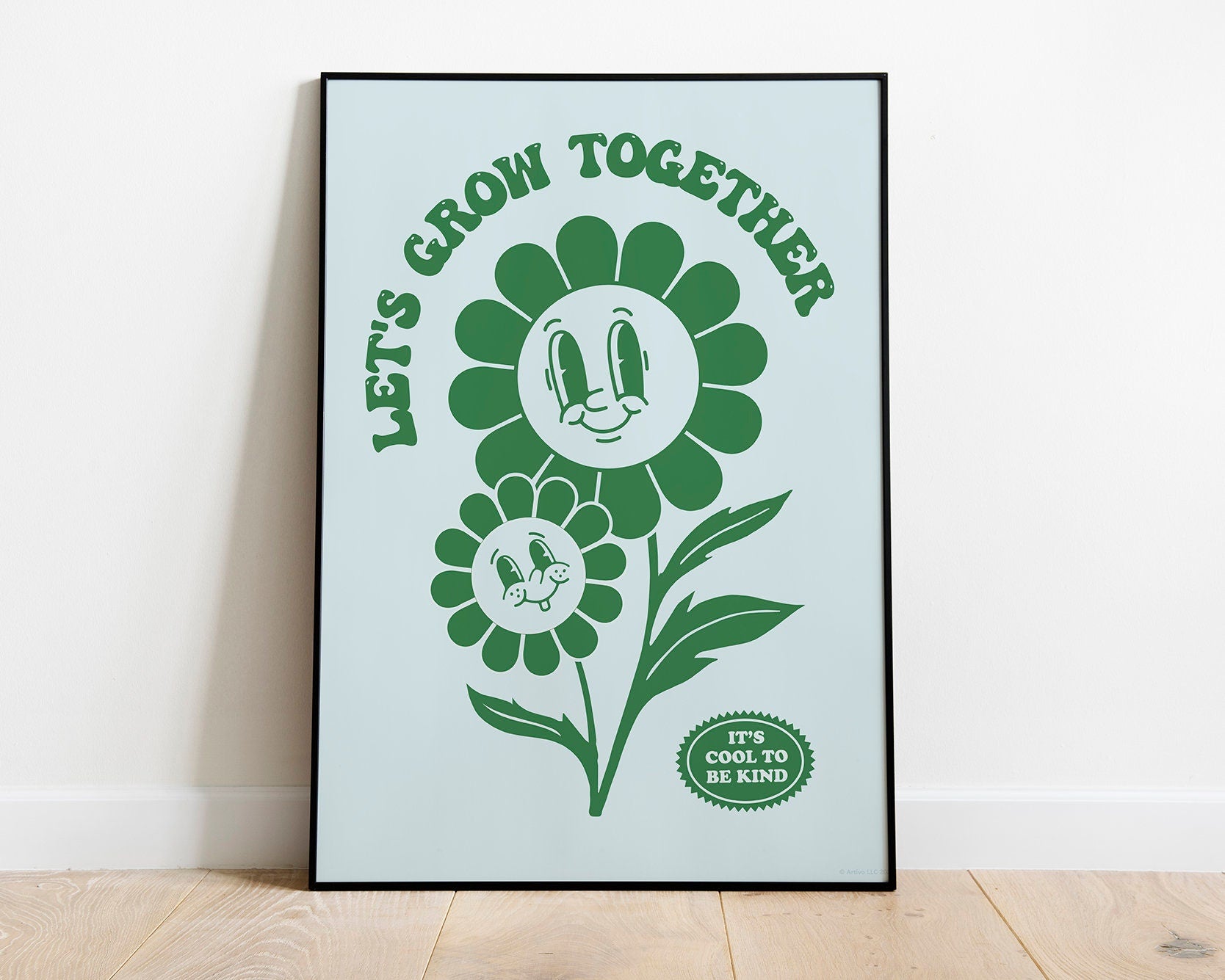 Retro Flower Poster