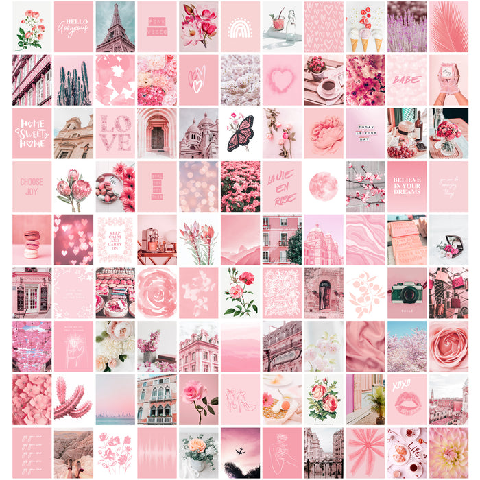 Pink Wall Collage - 100 Card Set - shopartivo