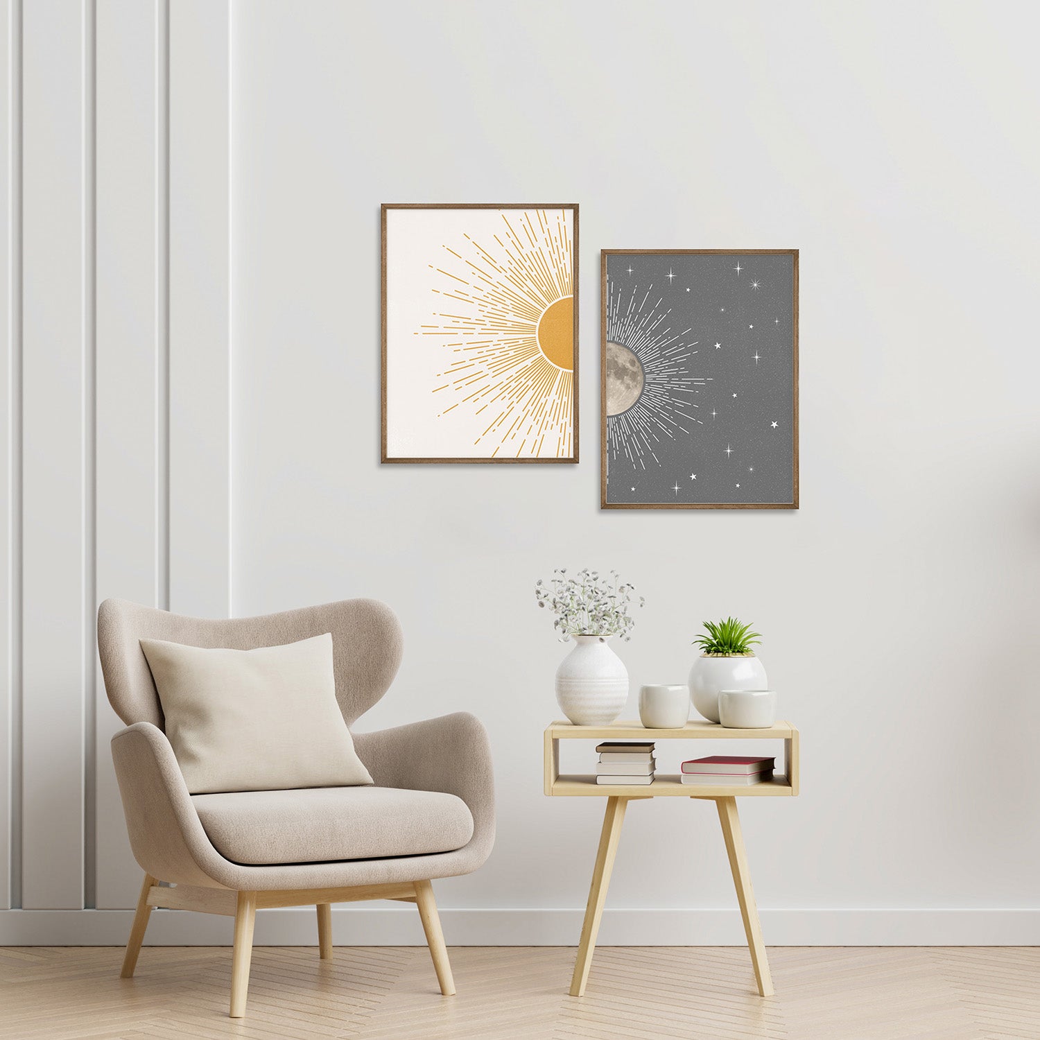 Sun and Moon Poster Set