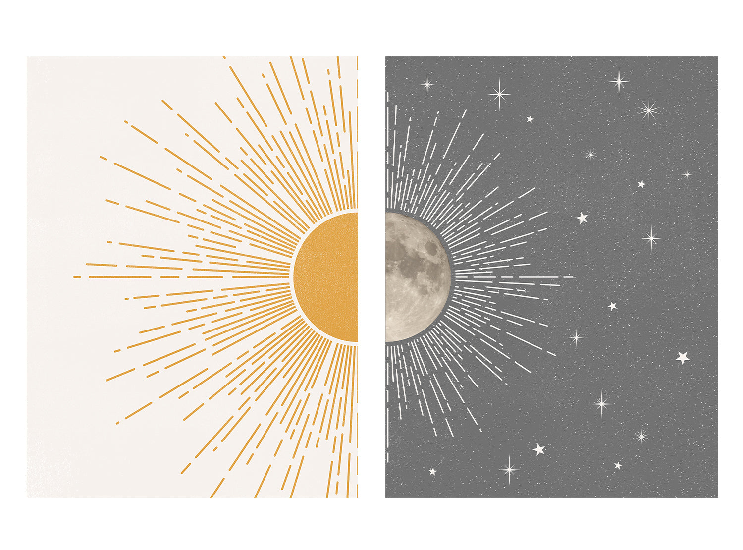 Sun and Moon Poster Set