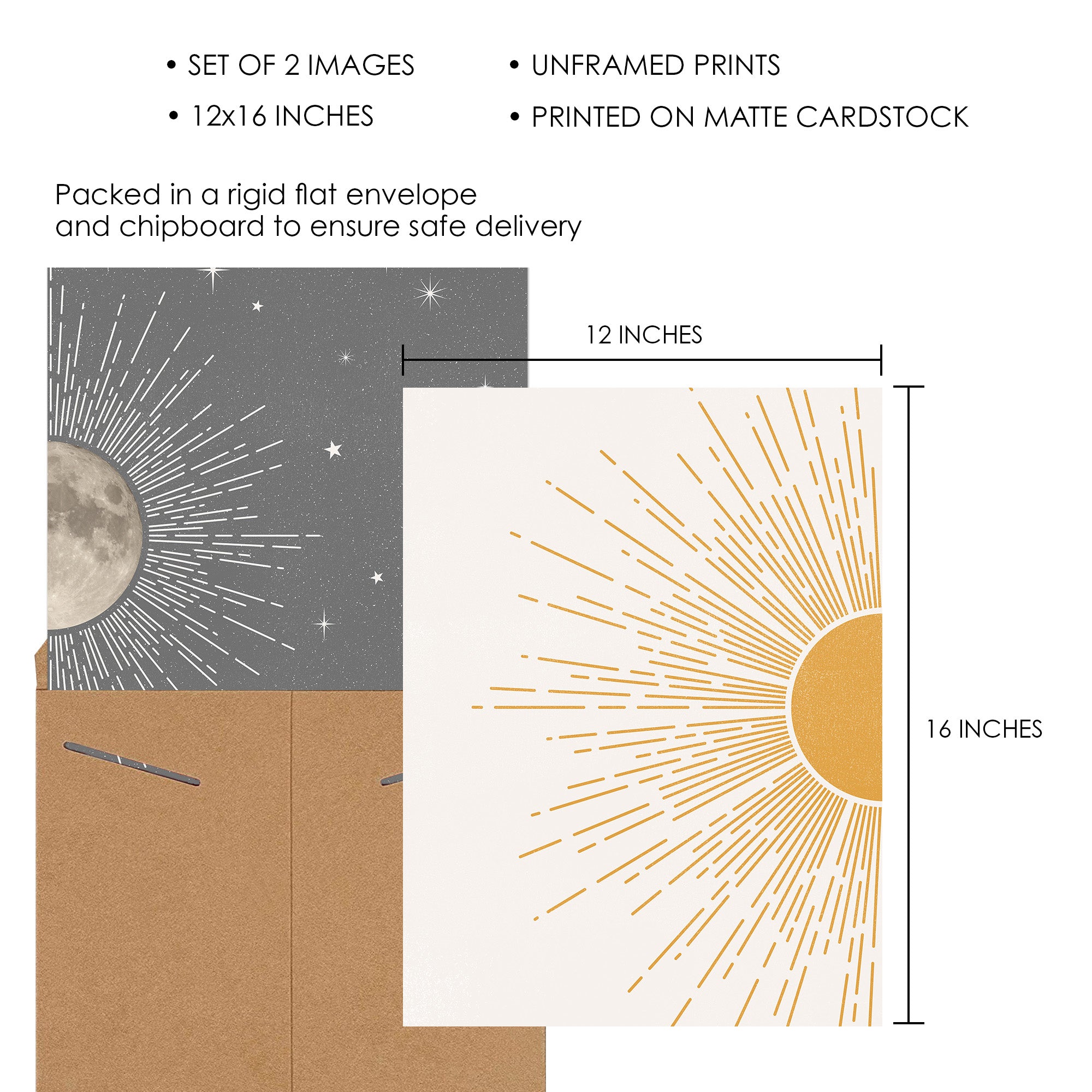 Sun and Moon Poster Set